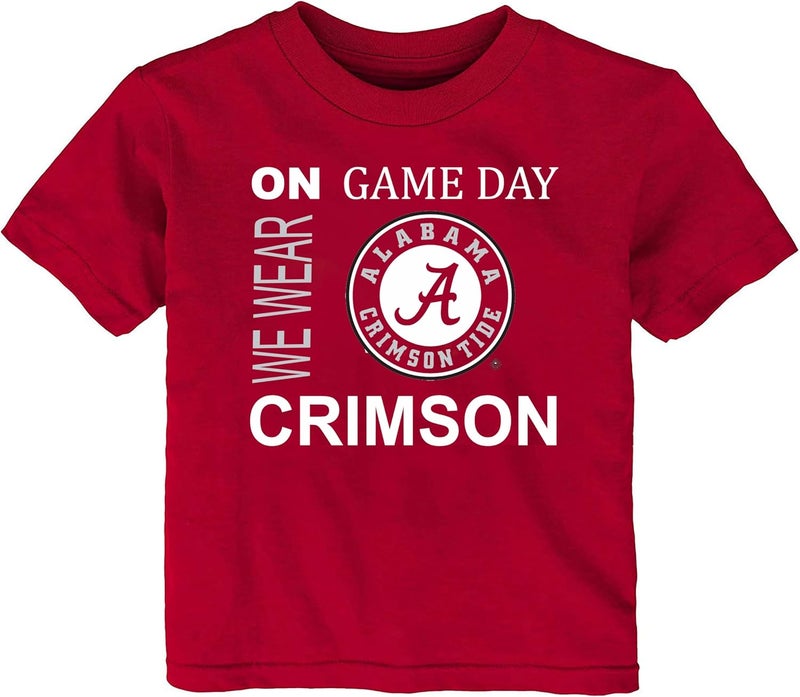 Future Tailgater Alabama Crimson Tide On Gameday Football Basketball Baby Toddler T-Shirt - Image 1