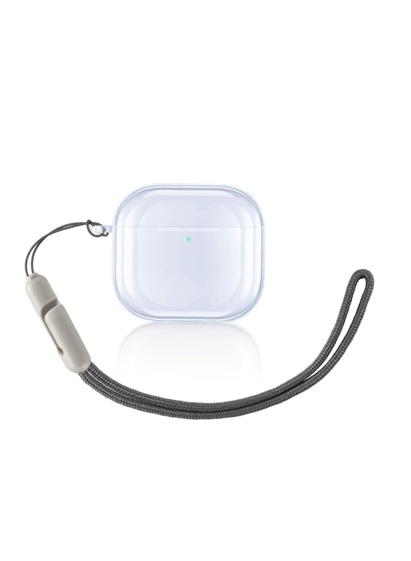 Clear Case for AirPods 4th NC Generation Case, Compatible with AirPods 4 NC Gen (2024), Drop Protection Cover with Lanyard, Reduced Yellowing, Wireless Charging, Shock Resistant, Full Protection - Image 1