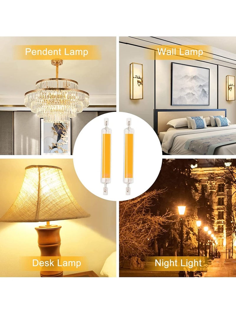 Excefore - R7S LED Bulbs 118mm 10W, R7S LED COB Dimmable Cool White 6000K, Equivalent Halogen Lamp J118 200W, Replacement Reflector Energy Saving Linear Projector Light - Image 1