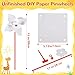 Simgoing 200 Pcs DIY Pinwheels for Kids Party Favor Paper Summer Craft Kits Bulk White Pinwheels for School Art Group Activities Scare Birds Garden Party Supplies 250th Anniversary July 4 512 Inch - Image 2