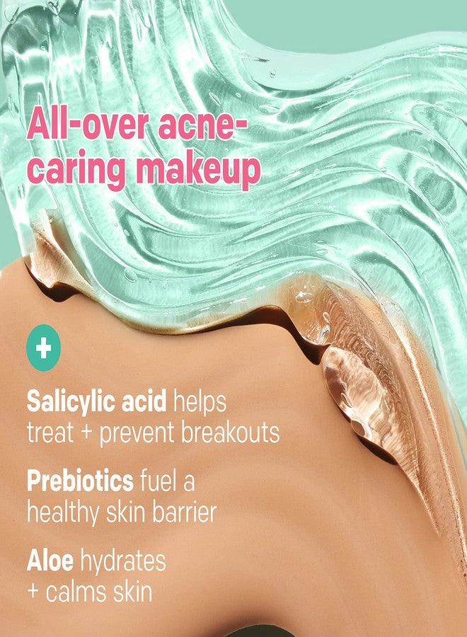 Almay Clear Complexion Acne Foundation Makeup with Salicylic Acid, Medium Coverage, Soft Matte Finish, Hypoallergenic, Cruelty- & Fragrance-Free, Dermatologist Tested, 600 Sun Beige, 1 fl oz - Image 5