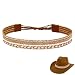 nemokamai Cowboy Hat Bands for Women Leather Hatbands Belt for CowboyWesternFedoraCowgirl Hats Multicolor - Image 2