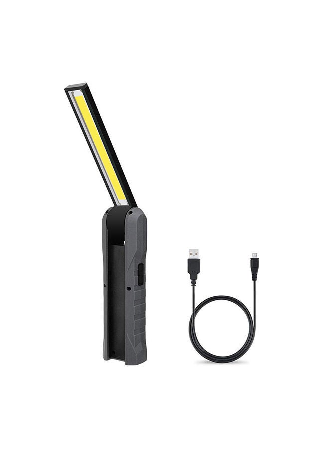 NIBEMINENT Portable Foldable USB Work Light 4 Mode COB Flashlight Rechargeable Magnetic LED Torch Flexible for Garage Mechanic Auto Car Truck Repair Camping Hiking Emergency - Image 1
