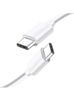 USB C to USB C Charging Cable – 1m Fast Charge & Sync PD Cable for Type-C Devices | Compatible with Samsung, iPhone, iPad Pro, Google Pixel, Android Phones & Tablets – White