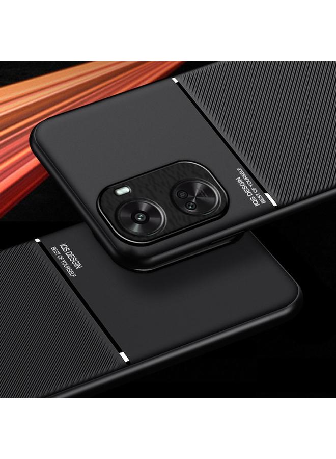 S-TOP Case For Huawei nova 11 SE Classic Tilt Strip Grain Magnetic PC Hybrid TPU Phone Case - Image 2