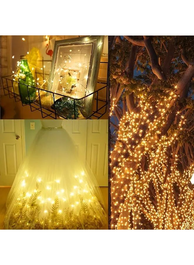Color Changing Star USB Fairy String Lights 33FT 100LED Silver Wire Copper Wire 4 Colors Changing 8 Lighting Modes Remote Control For Craft Bedroom Ceiling Christmas Decoration - Image 5