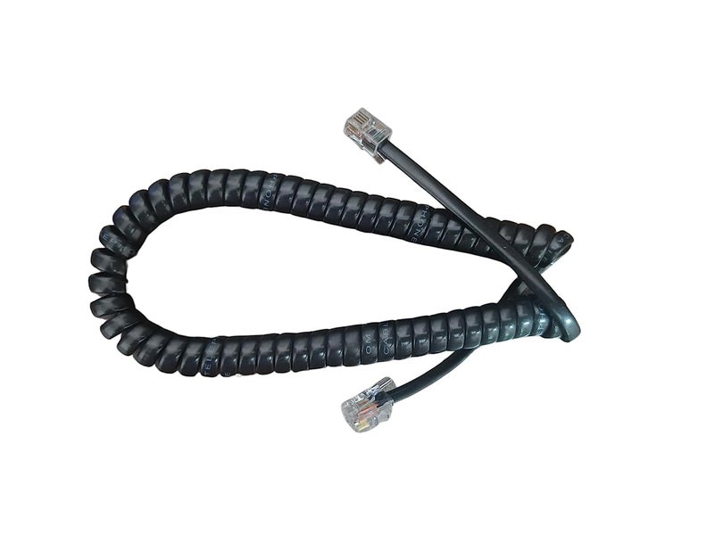 Thrifty Tech (Pack of 5) Telephone Handset Phone Replacement Coil Cord Curly Coil Line Cable Wire, Curly Coil Line Cable Wire 2 Meter Strected. (0.5 mtr *5) - Image 3