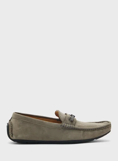 Robert Wood Genuine Suede Leather Loafers