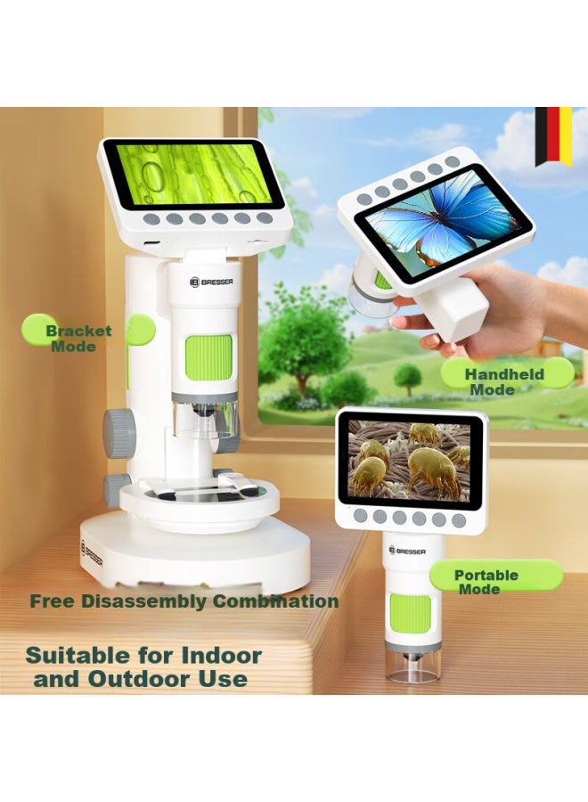 Bresser Microscope For Children, Middle School Students And Elementary School Students, Professional Electronic With Display Screen To View Bacteria, New Year Gift, Present - Image 2