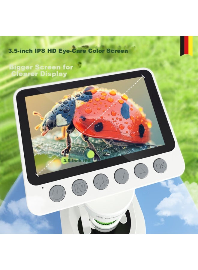 Bresser Microscope For Children, Middle School Students And Elementary School Students, Professional Electronic With Display Screen To View Bacteria, New Year Gift, Present - Image 3
