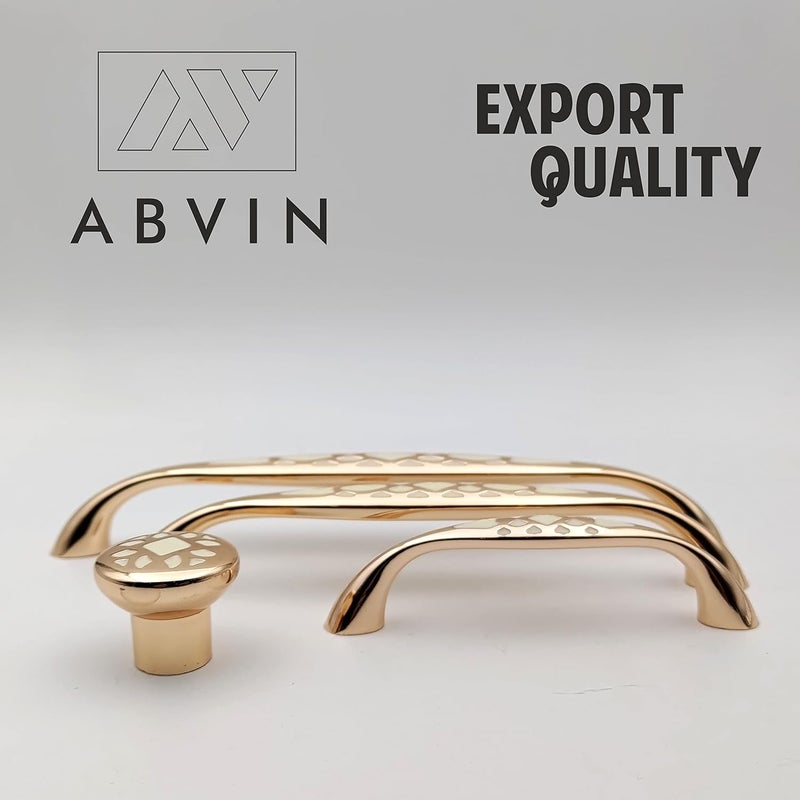 ABVIN ABVIN Premium Ceramic Gold Bar Handles Modern Gold Cabinet Hardware Furniture Pulls for Doors Cabinets Cupboards Drawers 1 pcs 96mm  - Image 3