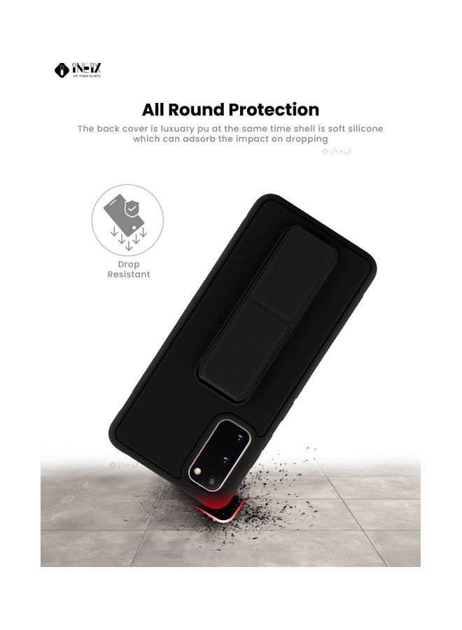 إينيكس غطاء 3 في 1 بحامل يدوي مغناطيسي لهاتف سامسونج جالاكسي S20 أسود - Image 4