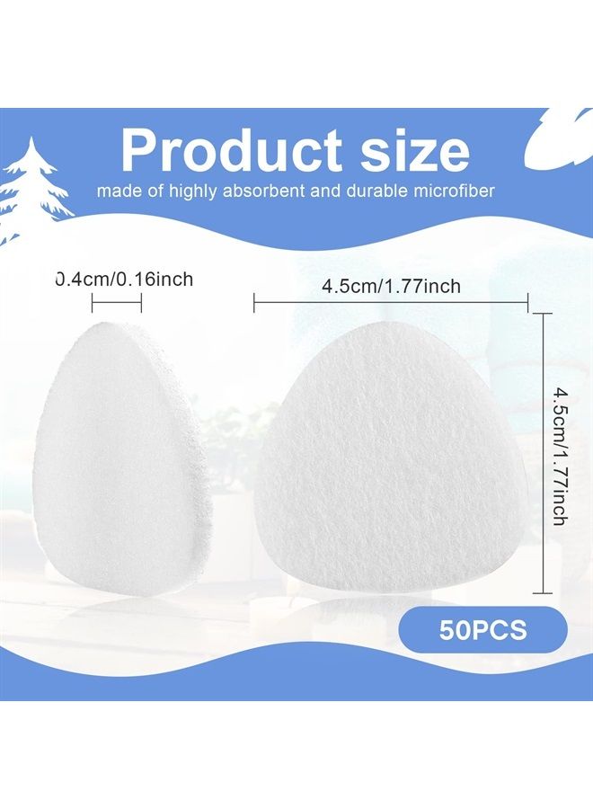 Essential Oil Refill Pad Replacement Refill Pads for Aromatherapy Essential Oil Diffuser Compatible with Humidifier, Air Purifier, Essential Oil Diffuser Replacement Microfiber Pad (50)