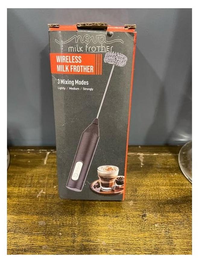 , Handheld Electric Rechargeable Stainless Steel Milk Frother for Whipping Cappuccino, Hot Chocolate, Milkshakes - 012 - Image 1