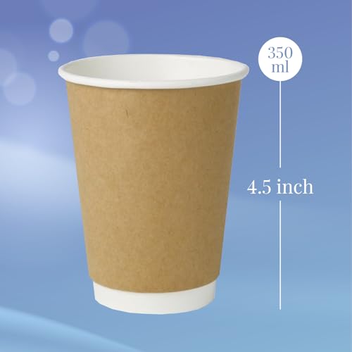 Origami Party Disposable Paper Cups 350ml (Pack of 2 | 10 Glasses) | Leakproof, Eco-Friendly & Biodegradable | Perfect for Home, Office & Travel - Image 3