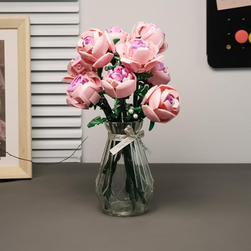 CHUANGPIN Flowers Building Set for AdultsRoses Gift for Her or Him for ChristmasAnniversaryValentines DayBotanical CollectionArtificial Flowers Home Decoration 741 pcs - Image 5