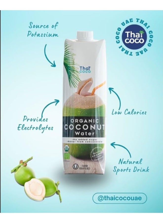 Thai Coco Organic Coconut Water 100% Natural 330mL - Image 3