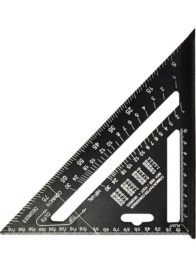 مسطرة مثلثة الشكل من سبيكة الألومنيوم أسود - Image 1