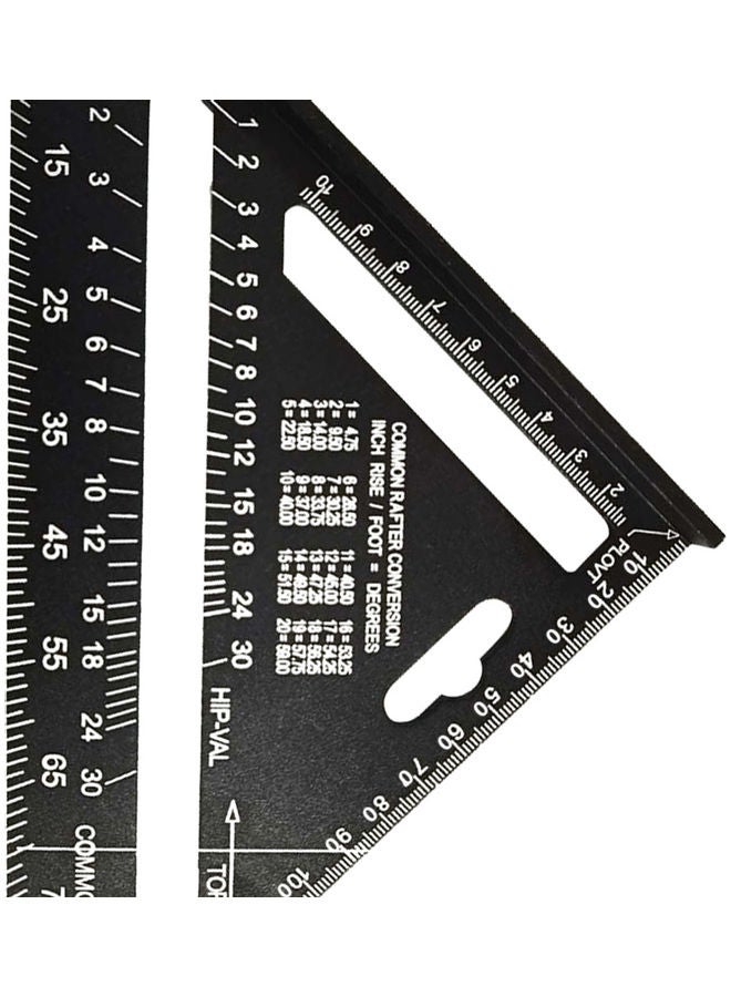مسطرة مثلثة الشكل من سبيكة الألومنيوم أسود - Image 3