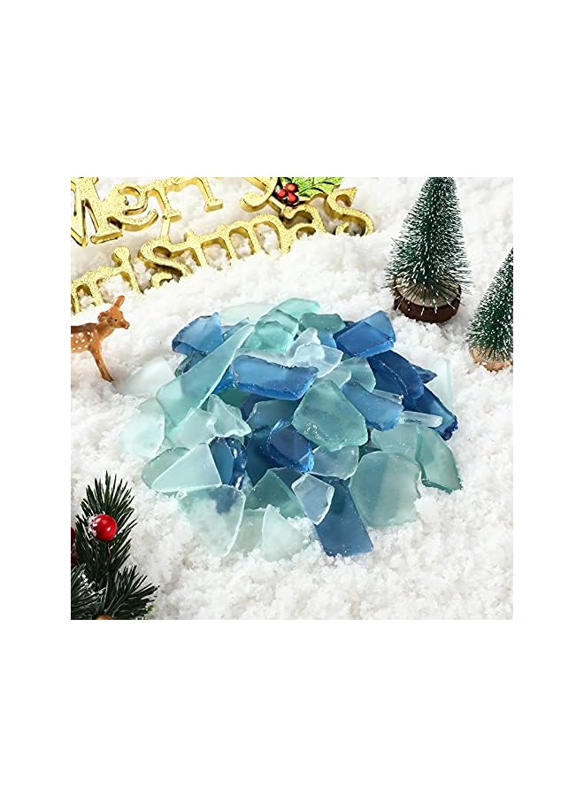 The Bros 11 oz Sea Glass Cobalt Bulk Seaglass Pieces Caribbean Tumbled Sea Glass for Beach Wedding Party Decor Home Decor DIY Craft Supplies (Blue, White, Green) - Image 3