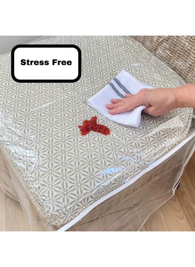 Evelots Dining Room/Kitchen Chair Cover/Protector-8 Pack- Heavy Duty Clear PVC Vinyl-No Dust/Spill/Pet Hair/Pet Claws, Easy Clean Slipcover