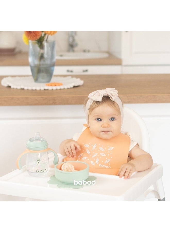 Baboo Silicone Bowl with Suction Base | Silicone Food Bowl for Babies Kids Toddlers, Best for For Hot and Cold Food Grade Safe BPA-Free Non-Slip Design | Dishwasher safe 4 Month Up (Peachy Keen) - Image 4