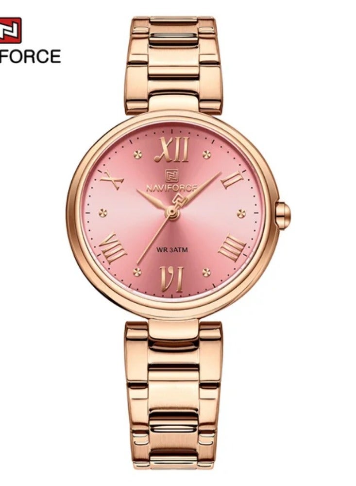 NAVIFORCE Top Brand NAVIFORCE Luxury Women's Watch Classic Waterproof Female Clock Stainless Steel Bracelet Ladies Wristwatches 2023 New