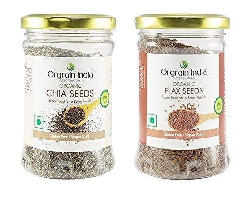 Orgrain India Organic Chia Seeds 640g (Pack of 4 * 160g) - Image 1
