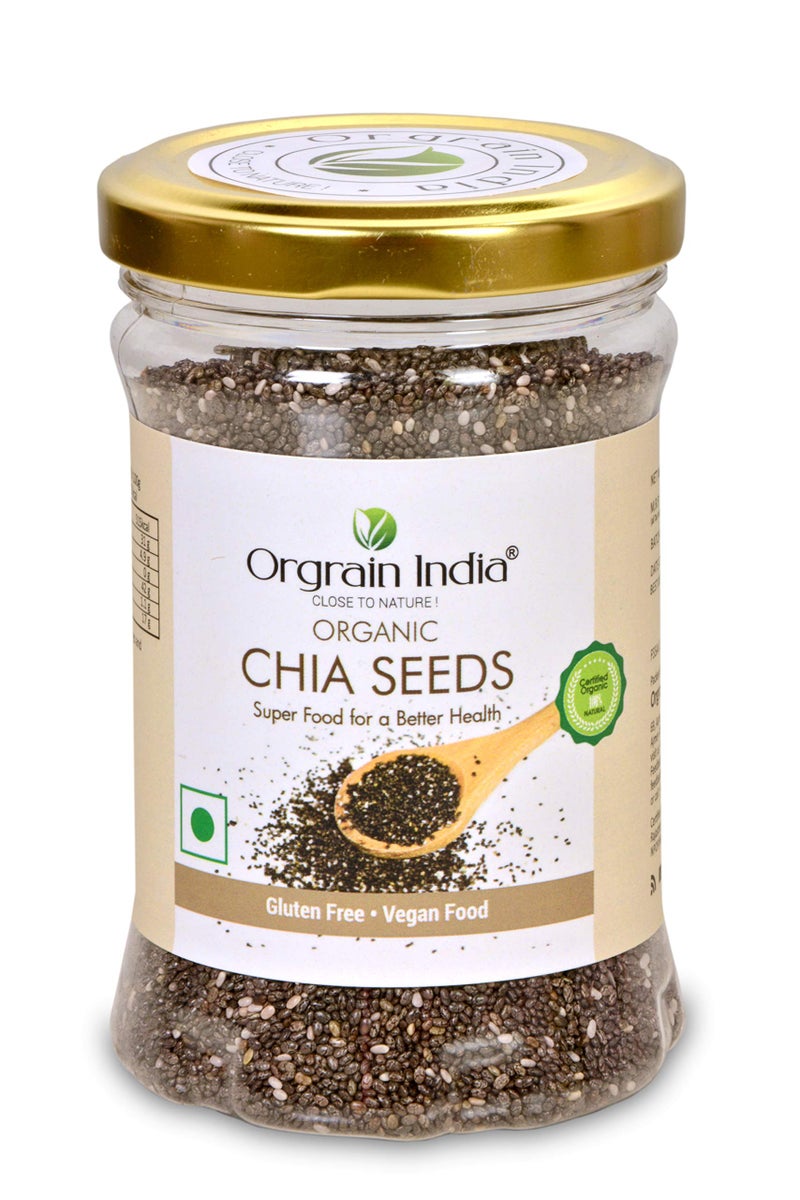 Orgrain India Organic Chia Seeds 640g (Pack of 4 * 160g) - Image 3