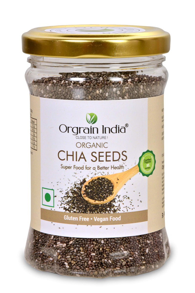 Orgrain India Organic Chia Seeds 640g (Pack of 4 * 160g) - Image 2