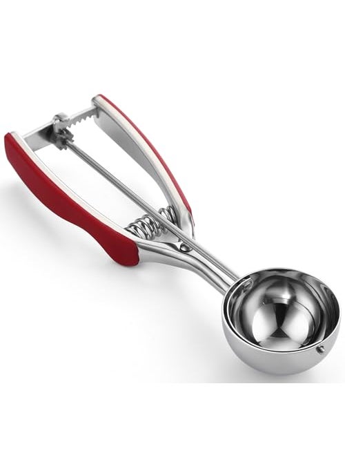 Spring Chef Spring Chef Red Large Stainless Steel Cookie Scoop for Baking  Multifunctional 20 Melon Baller with Trigger Release 293 Tbsp Food Scooper for Ice Cream  Dishwasher Safe Cookie Dough Scoop 