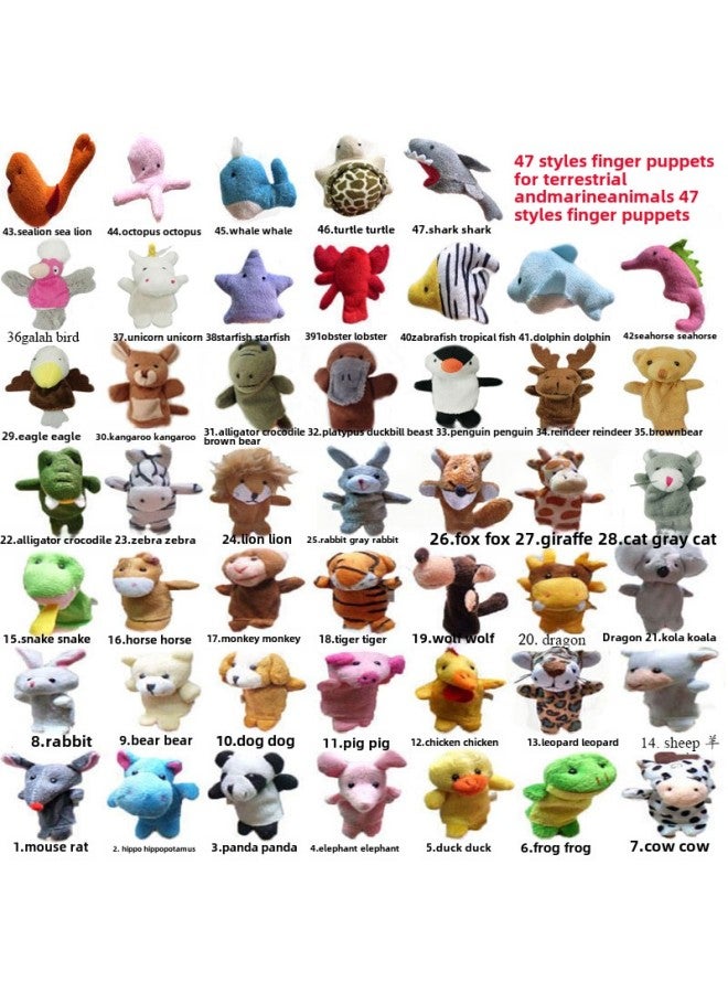 58 Animal Finger Puppet, Ocean Finger Puppet, Plush Toy Finger Puppet Wholesale, Baby Teaching Aids Wholesale-Color:52.Kola/Grand Koala  - Image 2