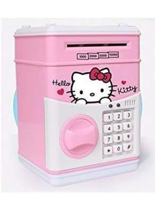 A piggy bank designed as an ATM cabinet in a cartoon style with an electronic lock and password. - Image 2