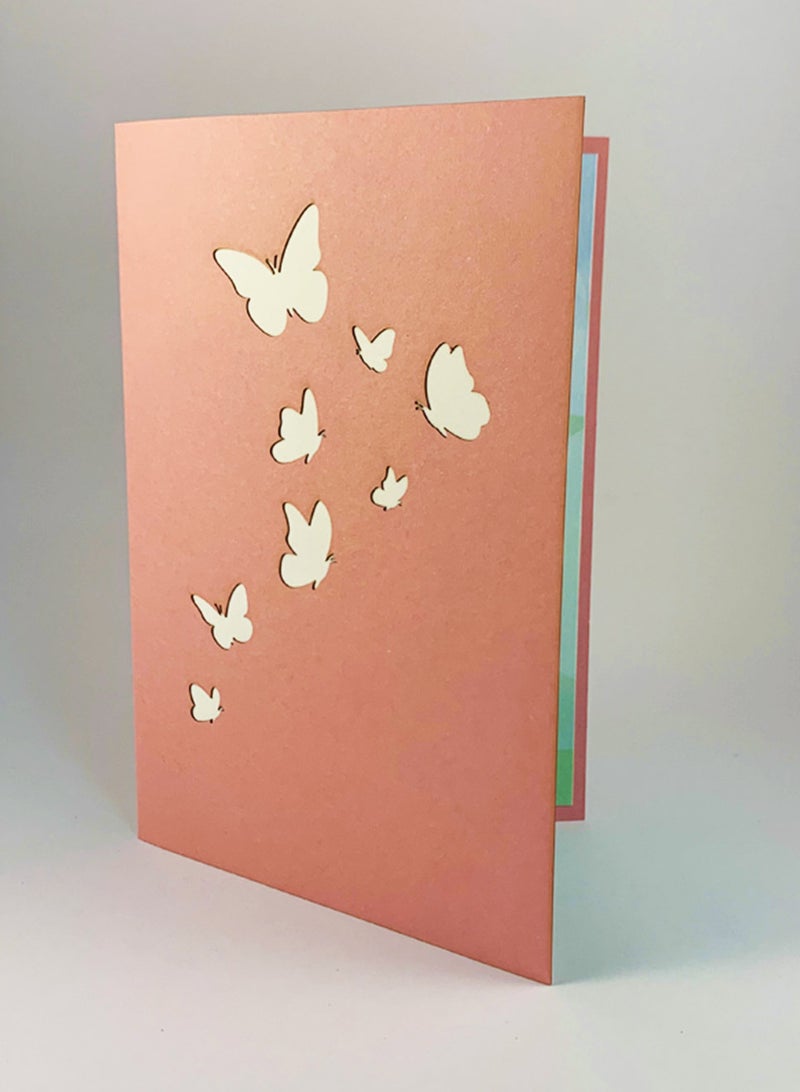 Wow Cards Pink Greeting Card with Popup Rose and “You’re Wonderful” Message - Image 3
