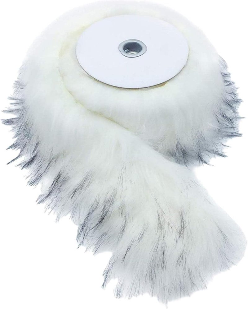 كلاراكو قماش فرو صناعي، مناسب للأعمال اليدوية، ألعاب قطيفة، شرائط ناعمة قابلة للتهوية لتزيين الرقع، أزياء، خياطة، أريكة، سجادة - أبيض - Image 3