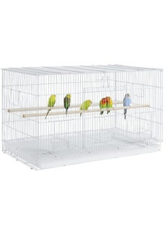 vsell24 Vsell24 Light Weight Hanging Bird Cage For Small And Medium Birds Parakeets, Parrot, Cockatiels, Canary, Finch, Budgie, Lovebirds 76X46X45.5cm  - Image 1