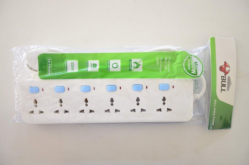 Bull Extension Cord 6 Socket 6 Switch 5 Meter Cable - Image 5