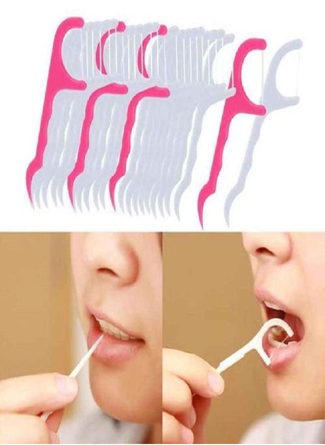 Generic Plastic Toothpick Floss Stick - 30 PCs  - Image 1