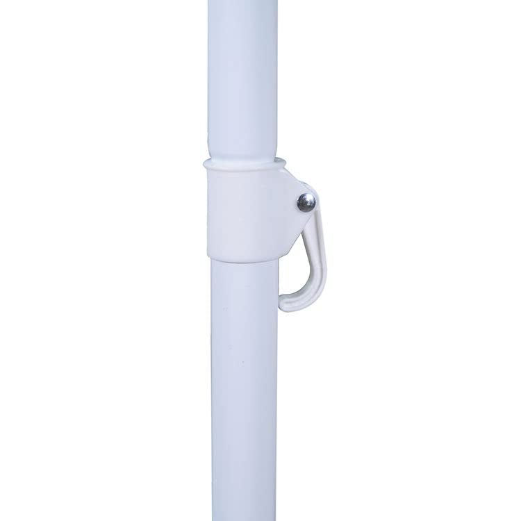 RAINPOPSON RAINPOPSON Outdoor Garden Umbrella Big Size 7ft With Stand Patio Garden Umbrella 7ft42in White Blue  - Image 2