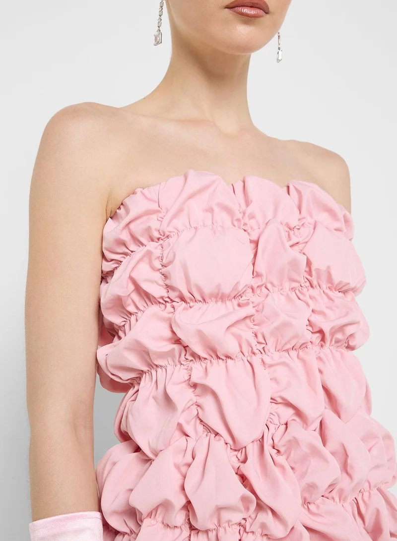 Ginger Boutique  Strapless Ruffle Dress for Women | Best Price UAE