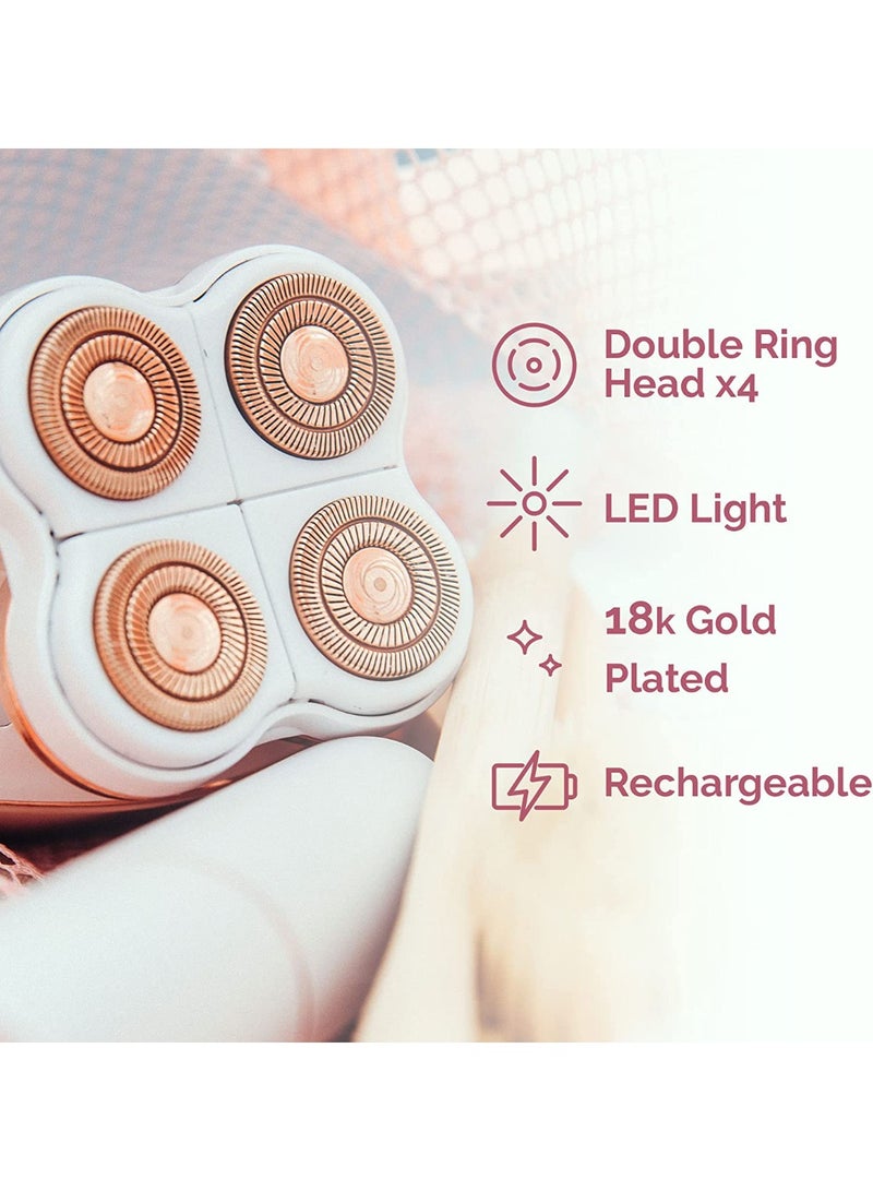 جهاز إزالة الشعر الكهربائي المحمول للنساء - أداة لاسلكية غير مؤلمة لإزالة الشعر من الوجه، ومنطقة البكيني، والإبطين، والساقين - قابل لإعادة الشحن ومناسب للسفر - Image 2