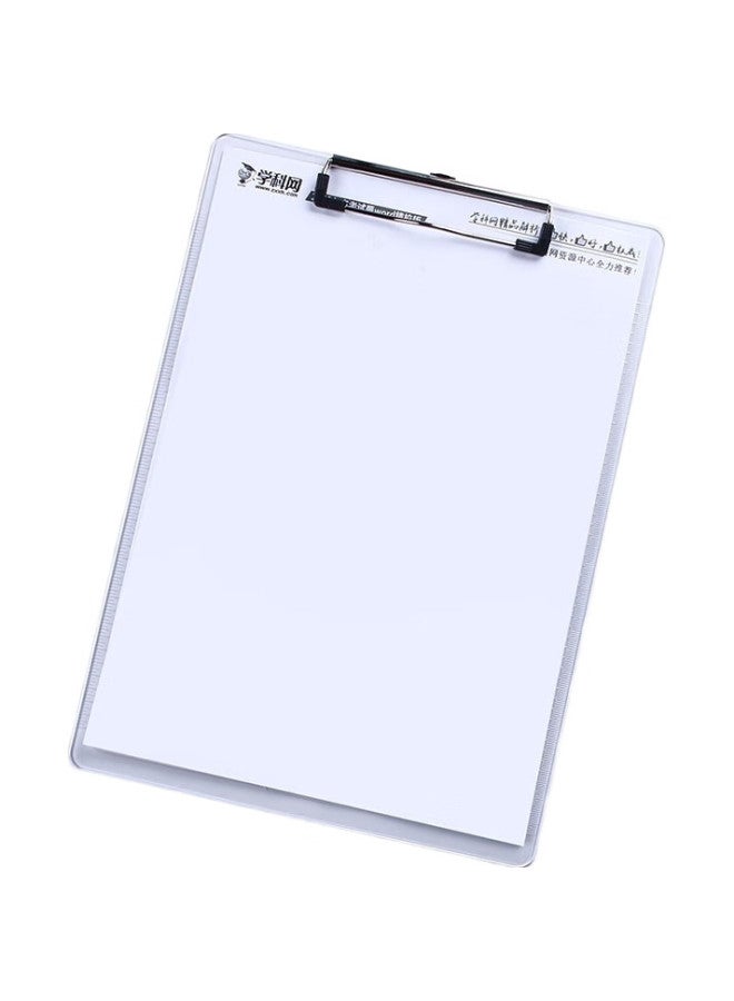 Jin Longxing Jinlongxing [Transparent Ruler] A4 Memo Board/ Clipboard/ Ticket Holder/ Menu Holder/ Signature Pad Holder/ Office File Folder Board, Transparent C1078 - Image 1