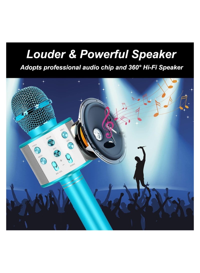 ELTRAZONE Bluetooth Karaoke Microphone Wireless,Portable Singing Microphone for Kids Adults,Karaoke Machine for Kids Toys,Birthday Gifts Ideas for 3 4 5 6 7 8 9 10 11 12 Year Old Girls Boys Teens - Image 4