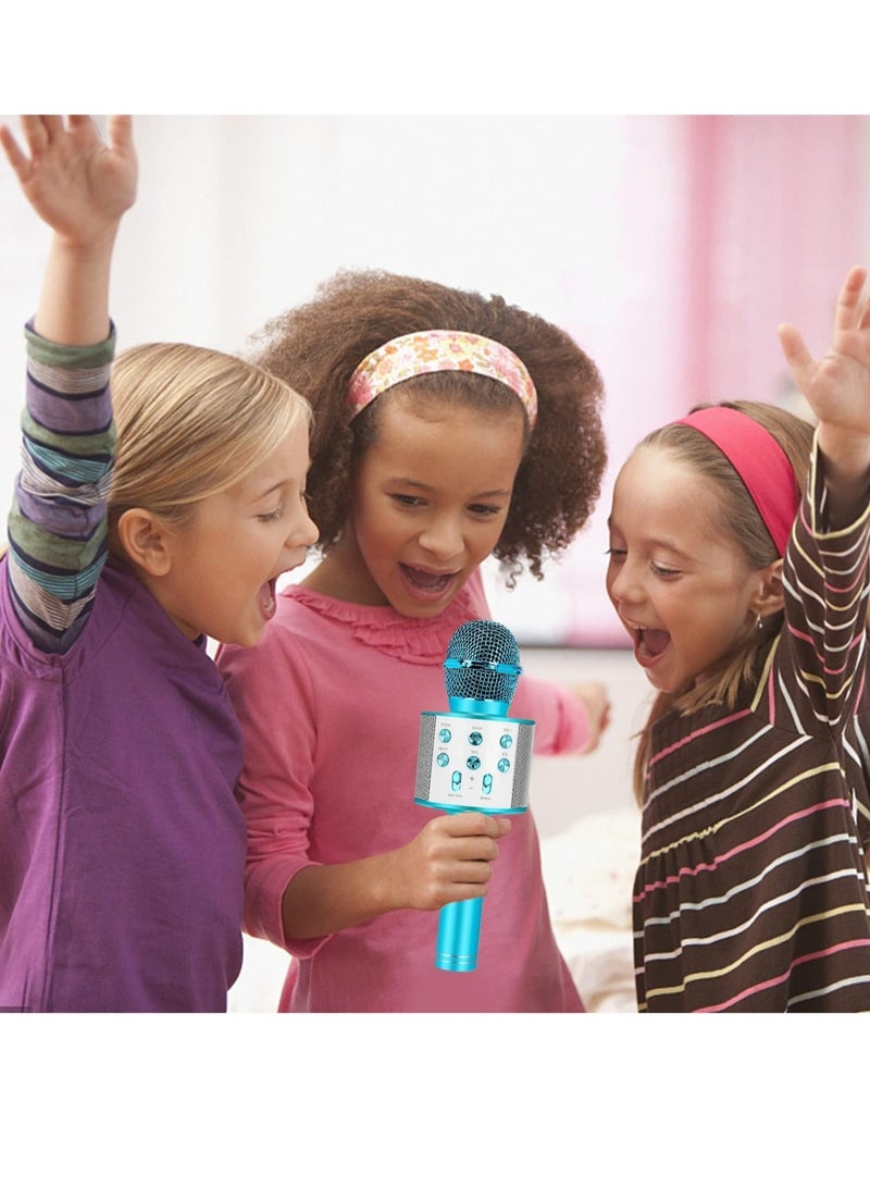 ELTRAZONE Bluetooth Karaoke Microphone Wireless,Portable Singing Microphone for Kids Adults,Karaoke Machine for Kids Toys,Birthday Gifts Ideas for 3 4 5 6 7 8 9 10 11 12 Year Old Girls Boys Teens - Image 2