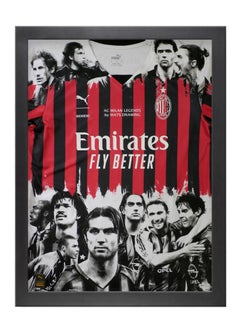AC Milan Legends ( Maldini - Kaka- Shevchenko ) Framed Poster 30x40cm