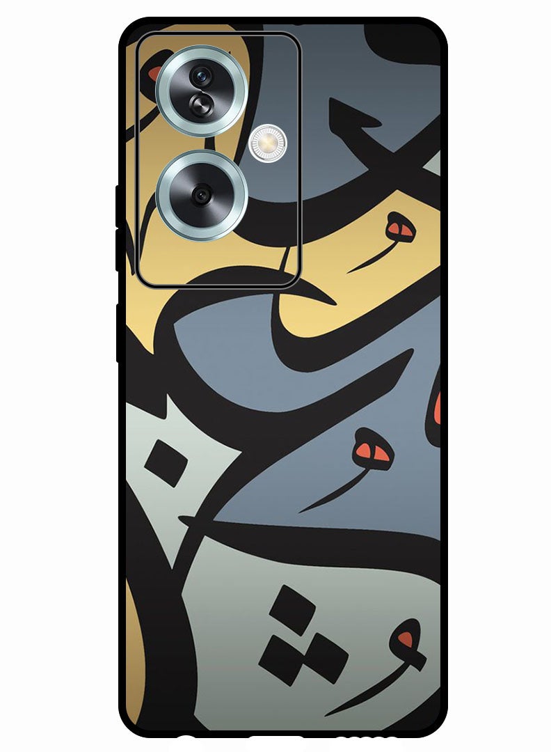 Theodor Protective Case Anti Scratch Shock Proof Bumper Cover For Oppo A79 5G Caligraphy 1 - Image 1