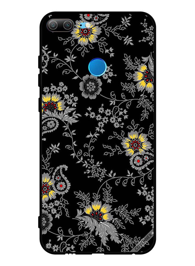 Covernex Protective Case Cover For Honor 9 Lite Grey Floral Bg - Image 1