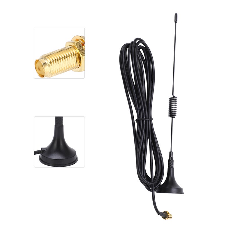 Car High Gain Antenna SMA Female Adapter Magnetic Bracket 20cm Long UHF 400‑480mhz for Kenwood TK‑240 TK‑250 - Image 1