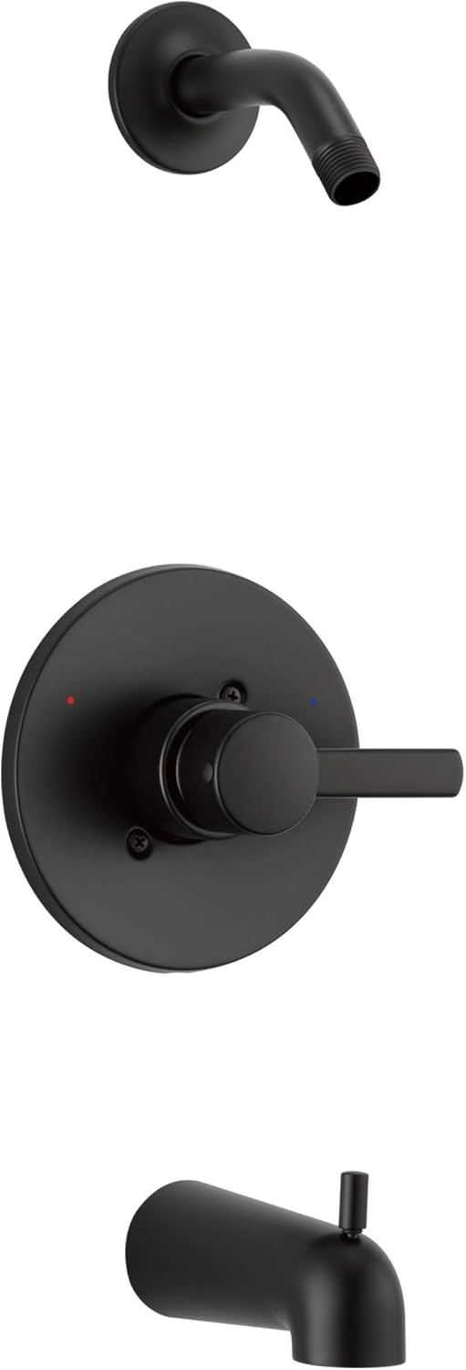 Peerless PTT188792BLLHD Precept Trim Kit Tub  Shower Matte Black - Image 1