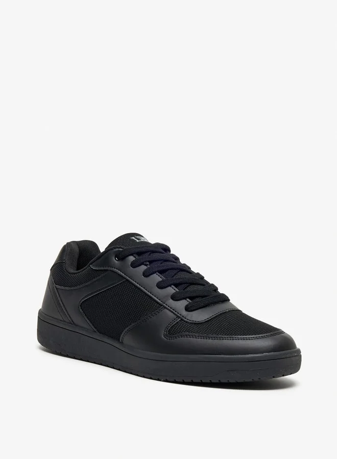LBL by Shoexpress Textured Low Ankle Lace-Up Sneakers